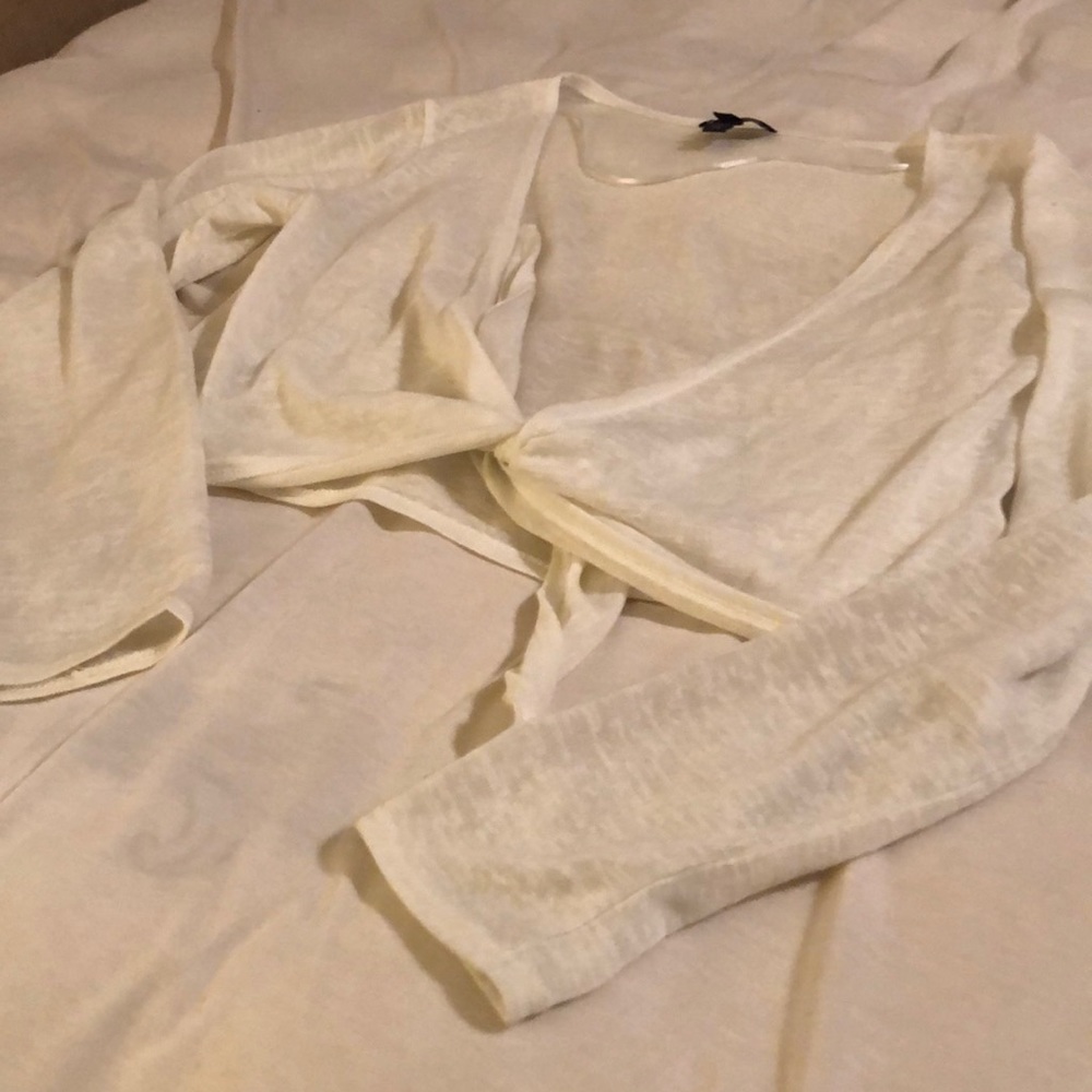 Long sleeve crop tie cover!